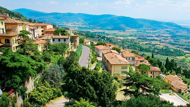 A sweeping view of Cortona
