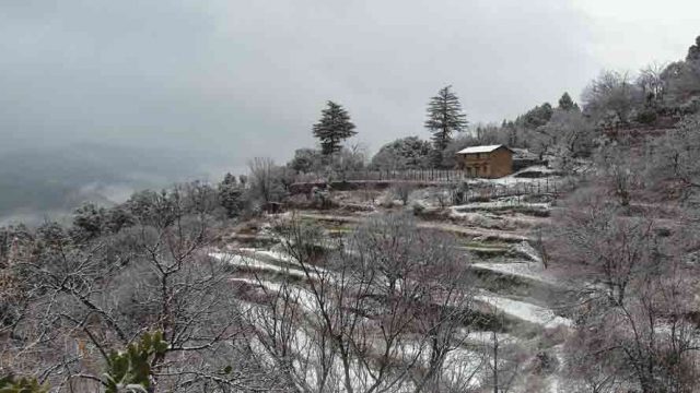 Snow covered Jilling Estate