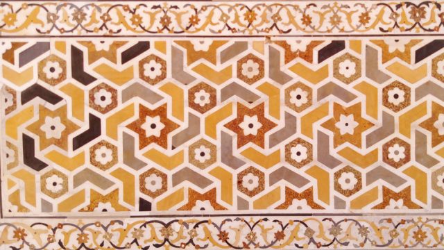 Pietra dura is the inlay technique of using cut and fitted, highly polished colored stones to create designs and patterns