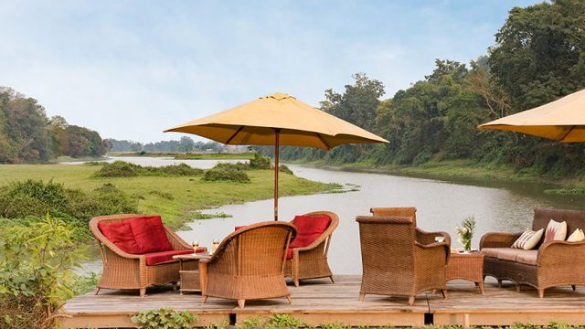 An idyllic setting at Diphlu River Lodge