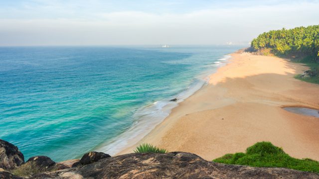 A beautiful beach in Kovalam