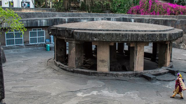 A view of the Pataleshwar Cave in Pune