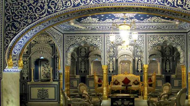 Shekhawati Frescoes and Hand Painted, Badal Mahal of Shahpura Haveli, Shahpura