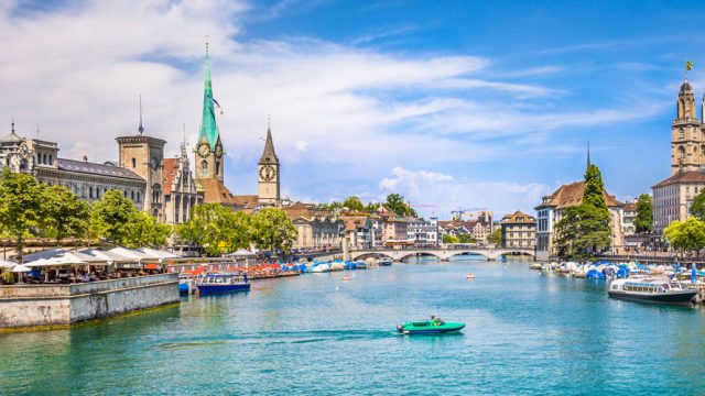 A panoramic view of Zurich