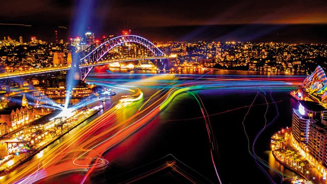 A pan optic glimpse of Sydney in celebration mode