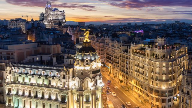 A glimpse of the city of Madrid and its architecture