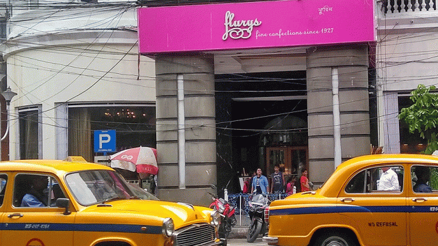 Tourists and locals alike flock to the bright pink and white Flurys eateries