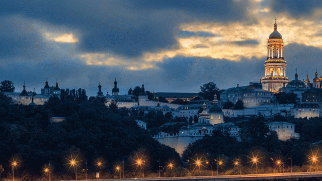 Kiev, Ukraine by night