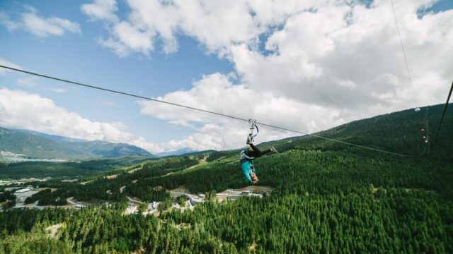 The Sasquatch zipline is the longest of its kind in Canada