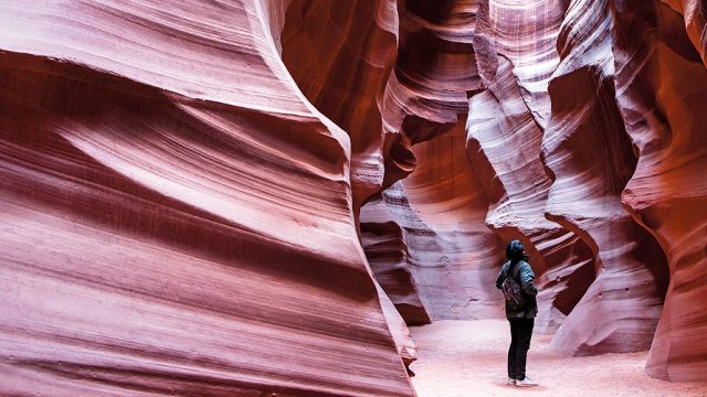 The Antelope canyons can only be visited with a Navajo guide