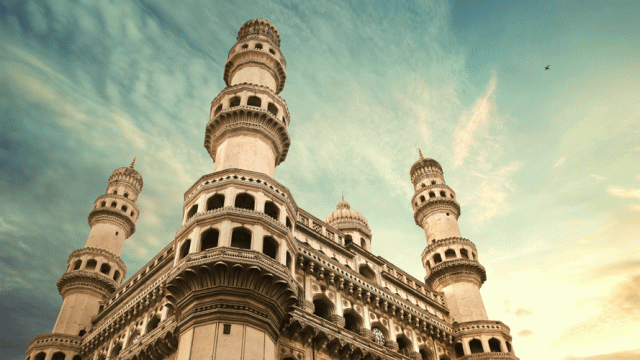 Charminar, a famous monument and landmark in Hyderabad