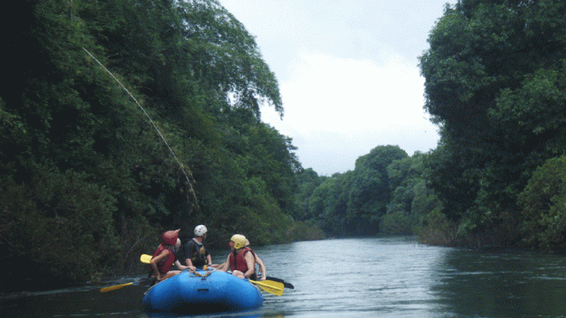 White water river rafting on Goa's Mhadei River