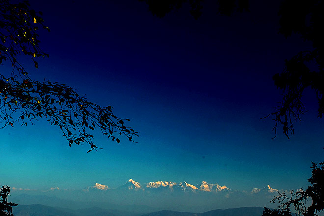 Corbett straddles the Shivalik hills, and from some of its higher points, you can get a panoramic view of the Kumaon Himalaya